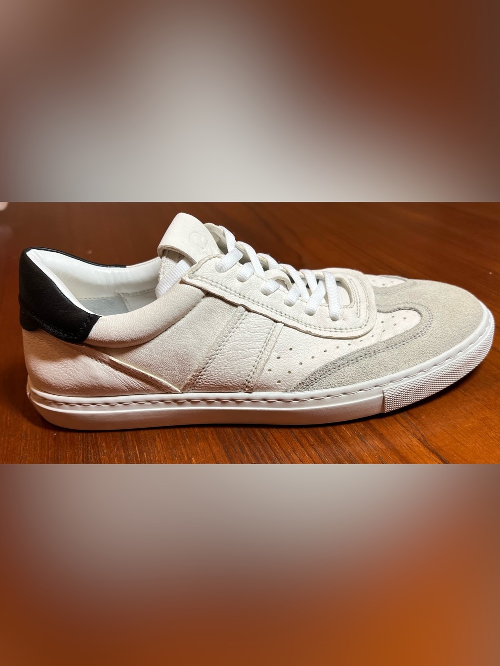 Greats Brooklyn Leather & Suede Sneakers | White | Minimalist Designer Style - Picture 6 of 16